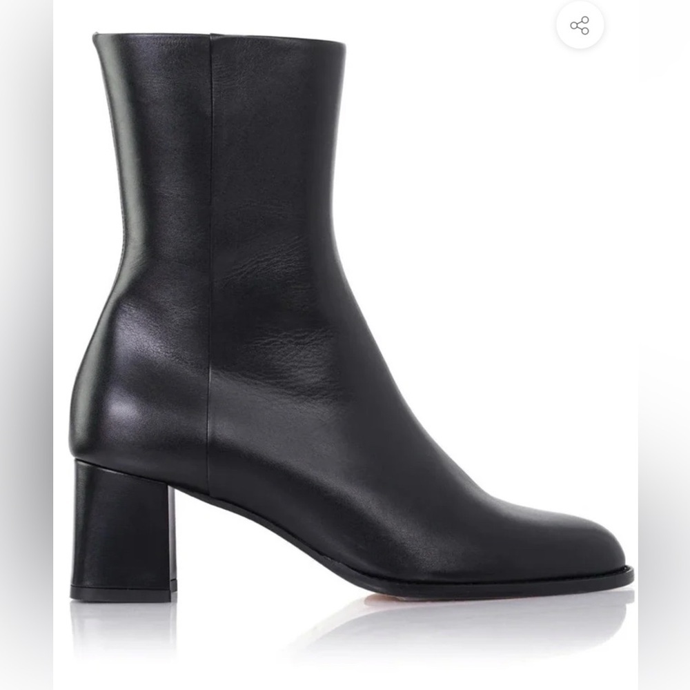Marion Parke | Mid Ella 60 Boot | Black Leather | Size 41 | NWOB | MSRP $785 - Picture 2 of 9